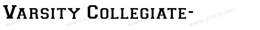 Varsity Collegiate字体转换